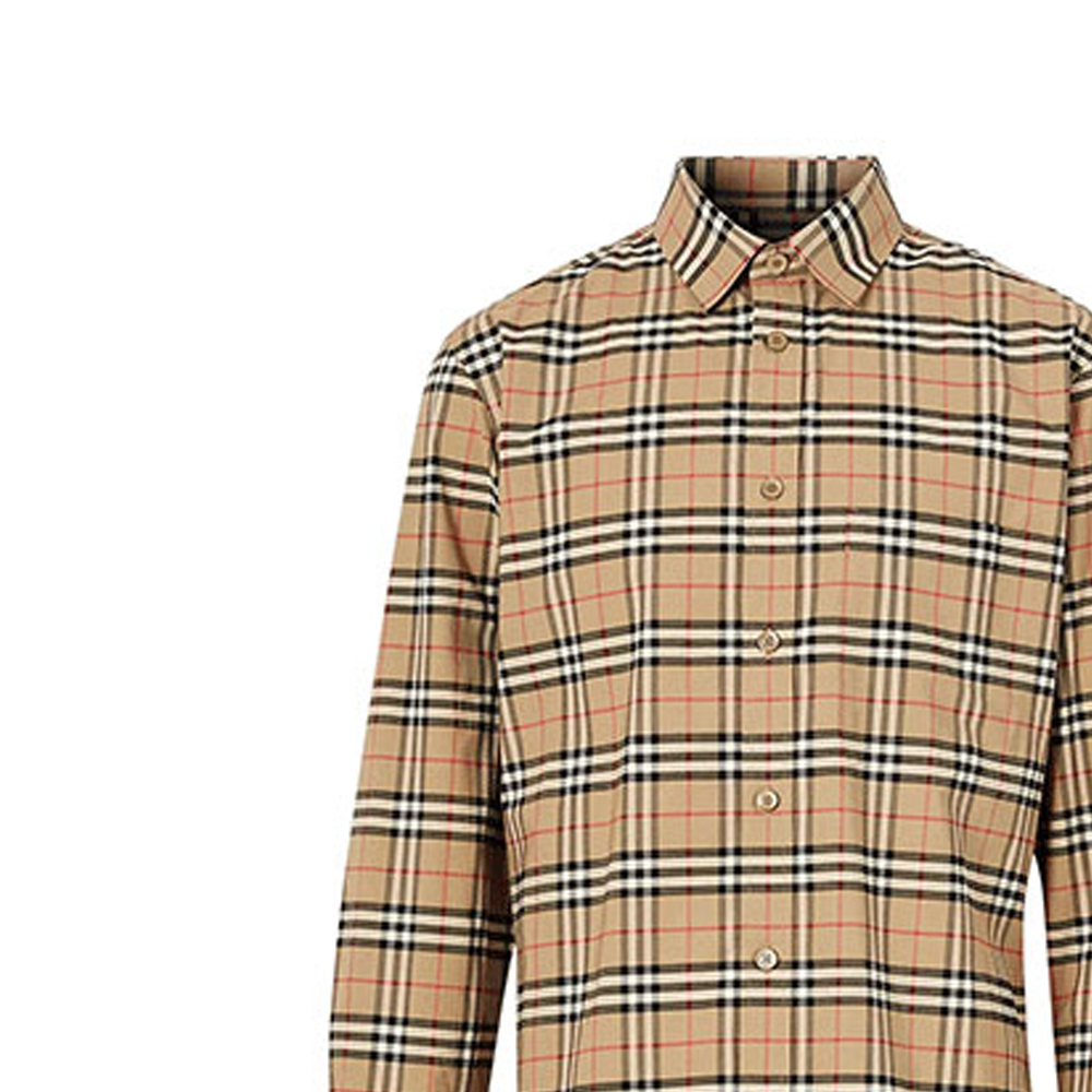 Burberry FW21 Checkered Long Sleeve Shirt Light Brown 8020966-A7028 圖 6