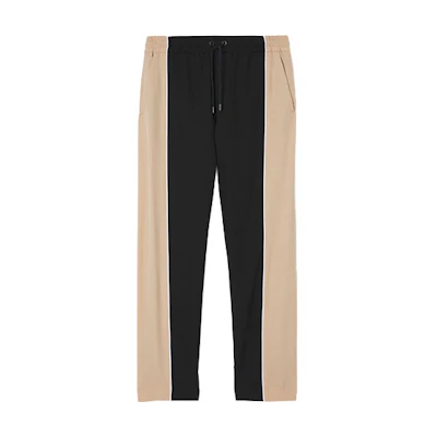 Burberry FW21 Contrast Panel Knit Joggers Black 80480731