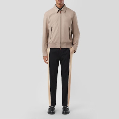 Burberry FW21 對比拼接針織慢跑褲 黑色 80480731 Lookbook Burberry FW21 對比拼接針織慢跑褲 黑色 80480731