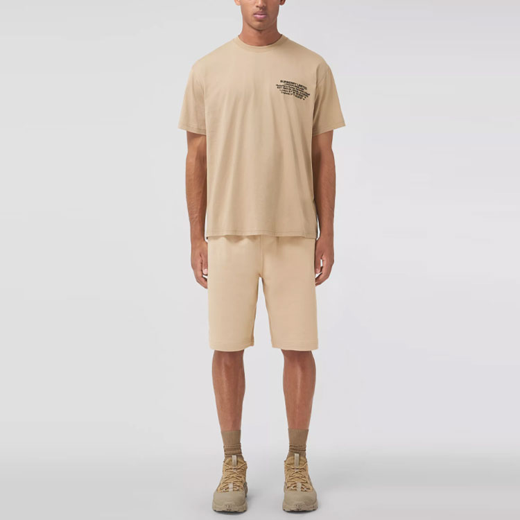 Burberry FW21 Coordinates Cotton Drawstring Shorts Light Beige 80437761 圖 3