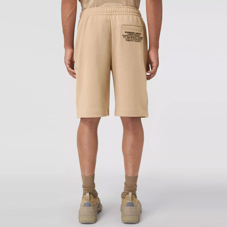 Burberry FW21 Coordinates Cotton Drawstring Shorts Light Beige 80437761 圖 5