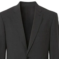 Sizing Burberry FW21 深炭灰單排扣長袖西裝外套。 80442081