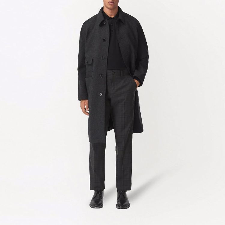 Burberry FW21 Grey Check Pleated Tailored Casual Pants. 80442971 圖 3