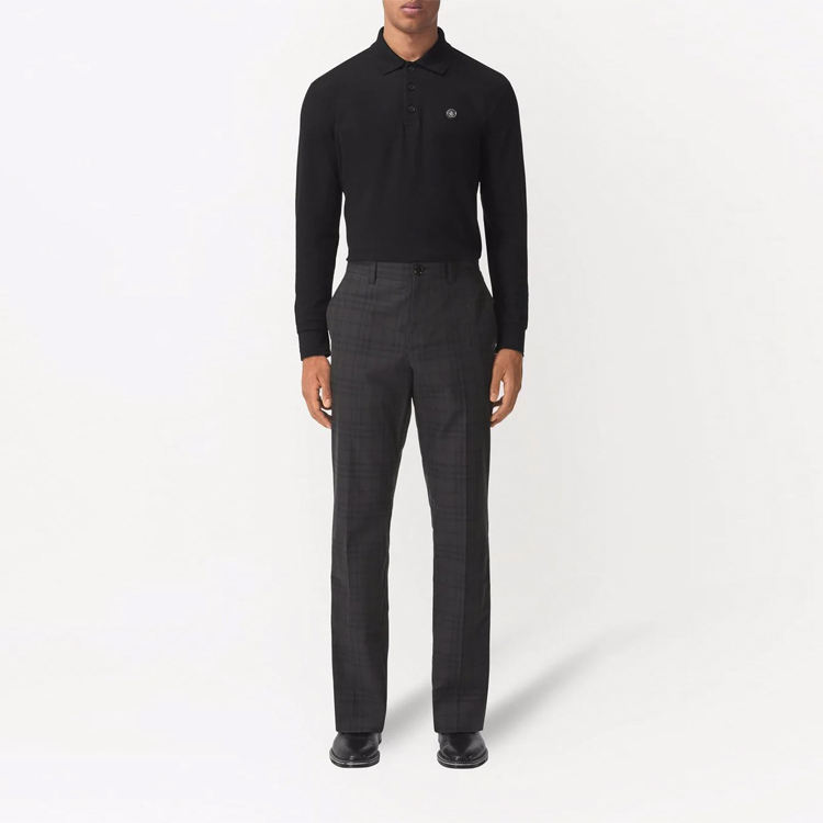 Burberry FW21 Grey Check Pleated Tailored Casual Pants. 80442971 圖 4