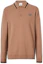 Order Burberry FW21 標誌圖案羊絨長袖 Polo 男士襯衫 卡其色 80443101