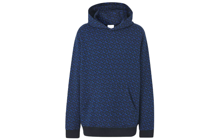 Burberry FW21 Monogram Cotton Pullover Hoodie Unisex - Blue. 80488431 圖 2