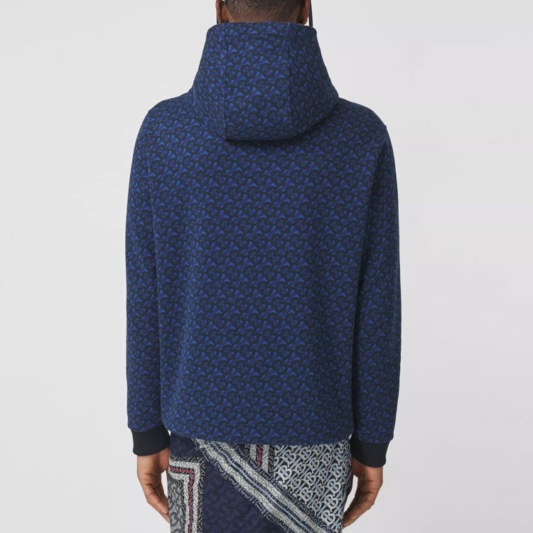 Burberry FW21 Monogram Cotton Pullover Hoodie Unisex - Blue. 80488431 圖 7