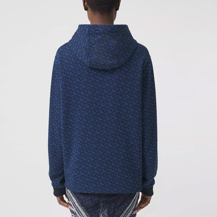 Burberry FW21 Monogram Cotton Pullover Hoodie Unisex - Blue. 80488431 圖 8