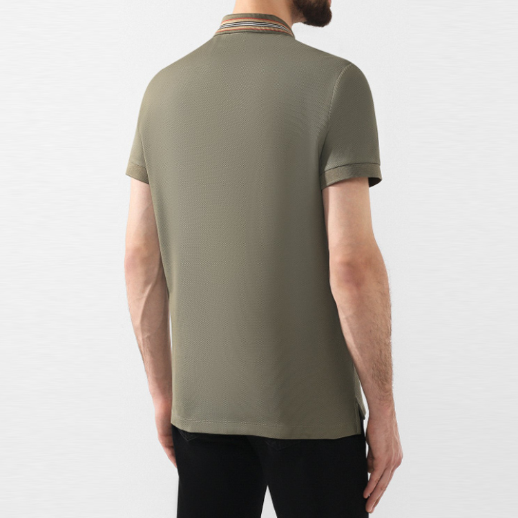 Burberry FW21 Red Logo Stripe Short-Sleeve Polo Shirt. 80151111 圖 4