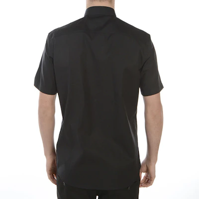 버버리 FW21 솔리드 슬림핏 반팔 캐주얼 셔츠 블랙 남성용 80257641 Details for 버버리 FW21 솔리드 슬림핏 반팔 캐주얼 셔츠 블랙 남성용 80257641