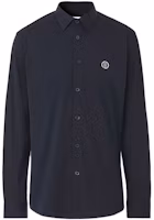 Burberry FW21 Stretch Cotton Blend Shirt Navy Blue for Men. 80428971 Burberry FW21 Stretch Cotton Blend Shirt Navy Blue for Men. 80428971