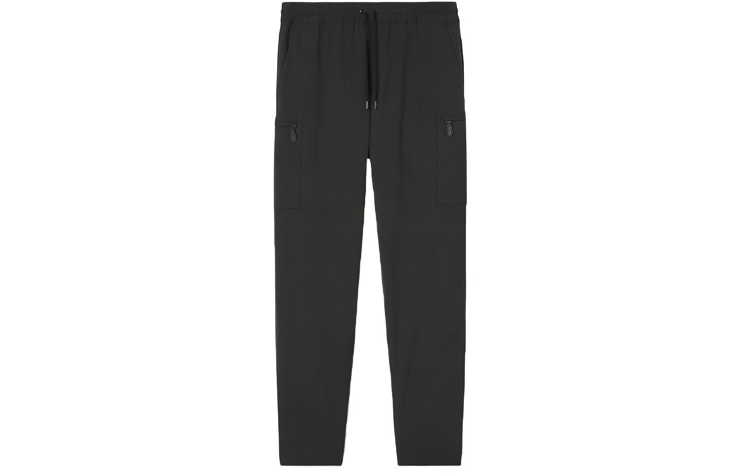 Burberry FW21 Stretch Wool Relaxed Fit Casual Pants in Dark Gray. 80443071