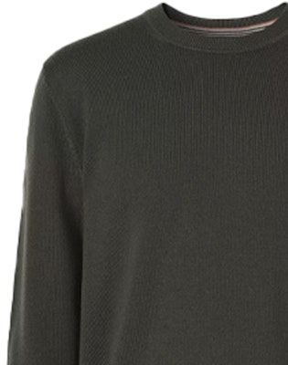 Burberry FW21 Sweater Buluh Ikonik Jalur Hijau Gelap. 80443331 Details for Burberry FW21 Sweater Buluh Ikonik Jalur Hijau Gelap. 80443331