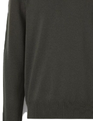 Burberry FW21 Sweater Buluh Ikonik Jalur Hijau Gelap. 80443331 Sizing Burberry FW21 Sweater Buluh Ikonik Jalur Hijau Gelap. 80443331