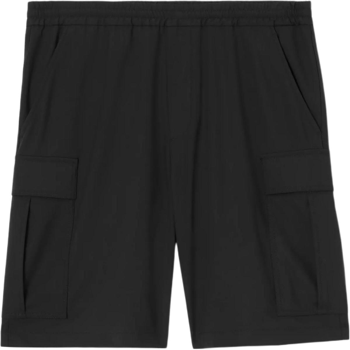 Burberry FW22  Black Casual Elastic Waist Straight Shorts. 80520581
