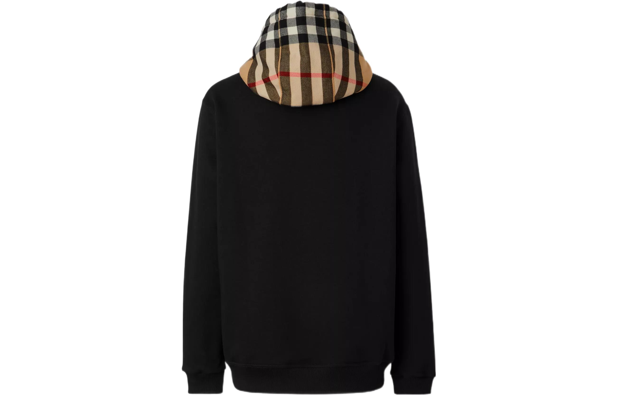 Lookbook Burberry FW22  Black Checkered Pattern Hooded Pullover Hoodie. 80581171