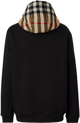 Burberry FW22 Black Checkered Pattern Hooded Pullover Hoodie. 80581171 Lookbook Burberry FW22 Black Checkered Pattern Hooded Pullover Hoodie. 80581171