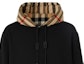 Details for Burberry FW22 Black Checkered Pattern Hooded Pullover Hoodie. 80581171