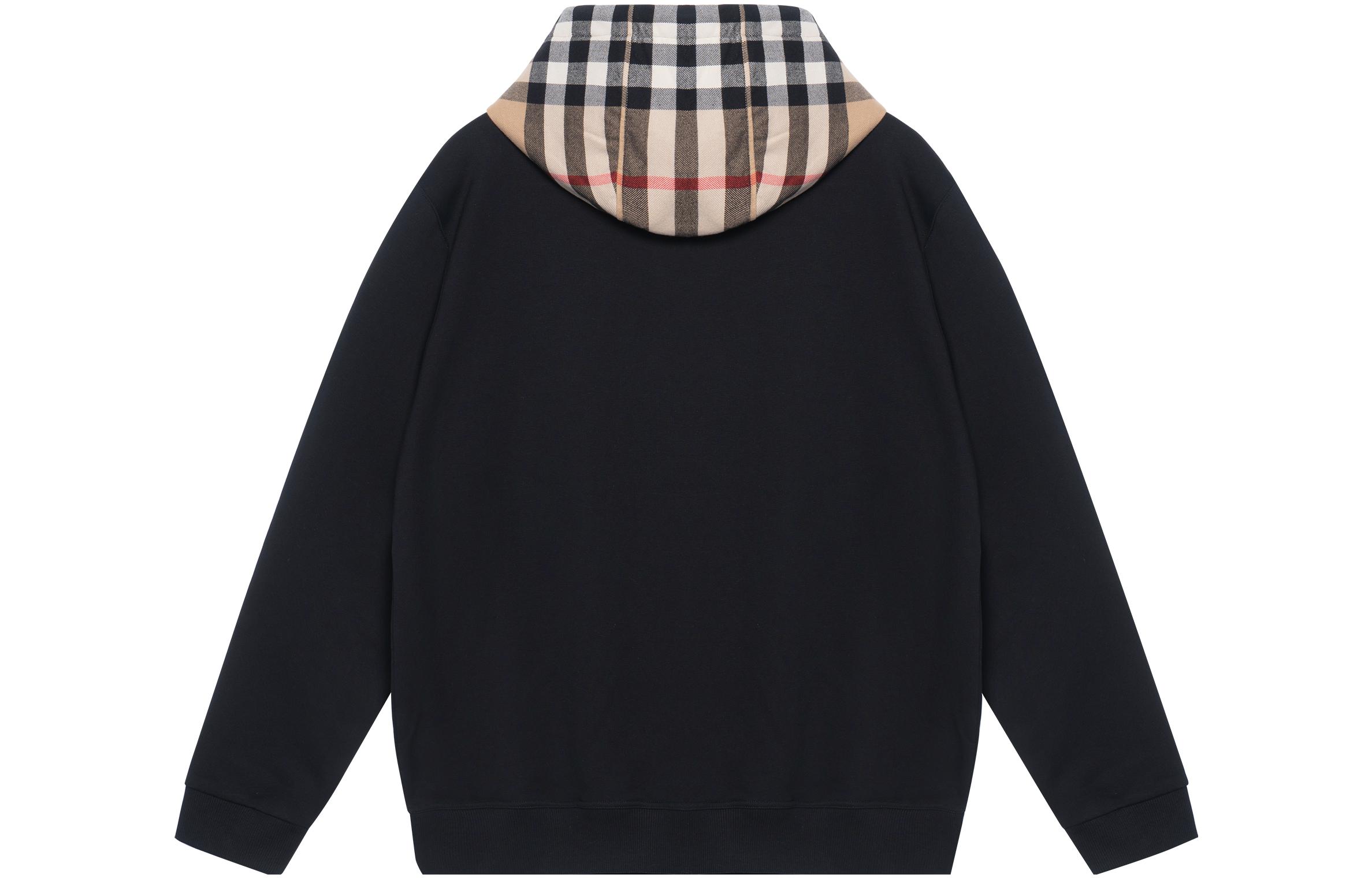 Lookbook Burberry FW22  Black Checkered Zip-Up Hooded Jacket 80607051