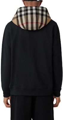 Burberry FW22 Black Checkered Zip-Up Hooded Jacket 80607051 Purchase Burberry FW22 Black Checkered Zip-Up Hooded Jacket 80607051