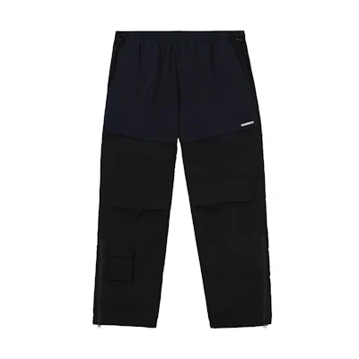 Burberry FW22 Black Colorblock Drawstring Straight-Leg Casual Pants. 80596611