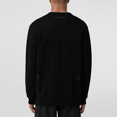 버버리 FW22 블랙 크루넥 애니멀 프린트 맨투맨 스웻셔츠. 80651751 Shop 버버리 FW22 블랙 크루넥 애니멀 프린트 맨투맨 스웻셔츠. 80651751