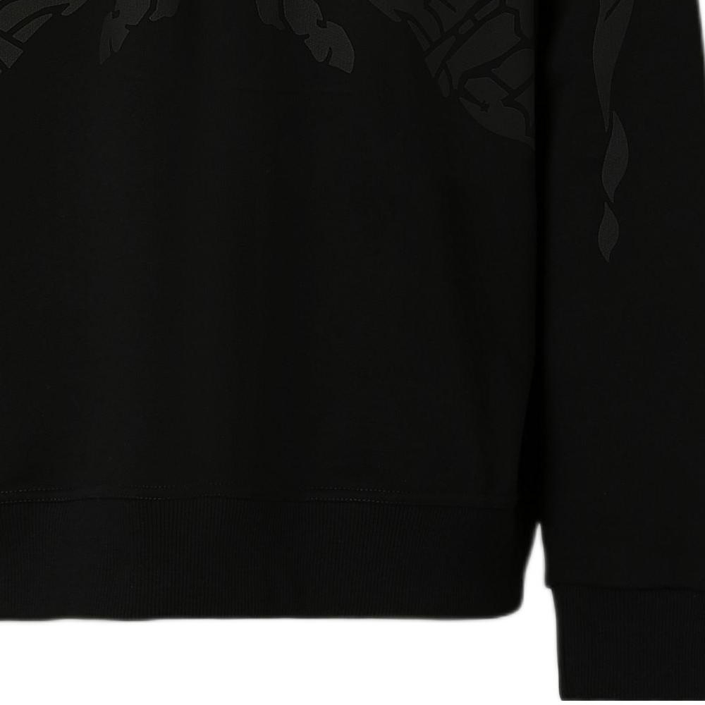 Sizing 버버리 FW22 블랙 크루넥 애니멀 프린트 맨투맨 스웻셔츠. 80651751