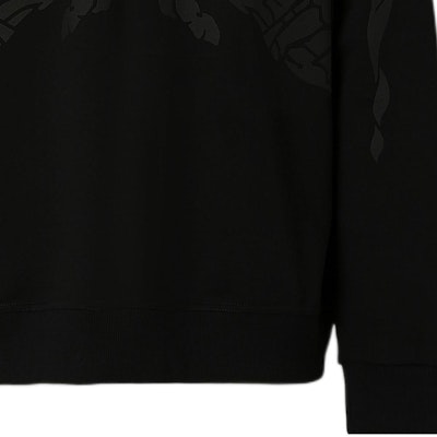 버버리 FW22 블랙 크루넥 애니멀 프린트 맨투맨 스웻셔츠. 80651751 Sizing 버버리 FW22 블랙 크루넥 애니멀 프린트 맨투맨 스웻셔츠. 80651751