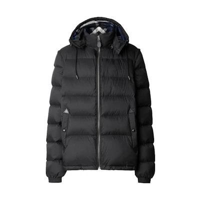 Burberry FW22 Black Detachable Hood Quilted Down Jacket 80475681