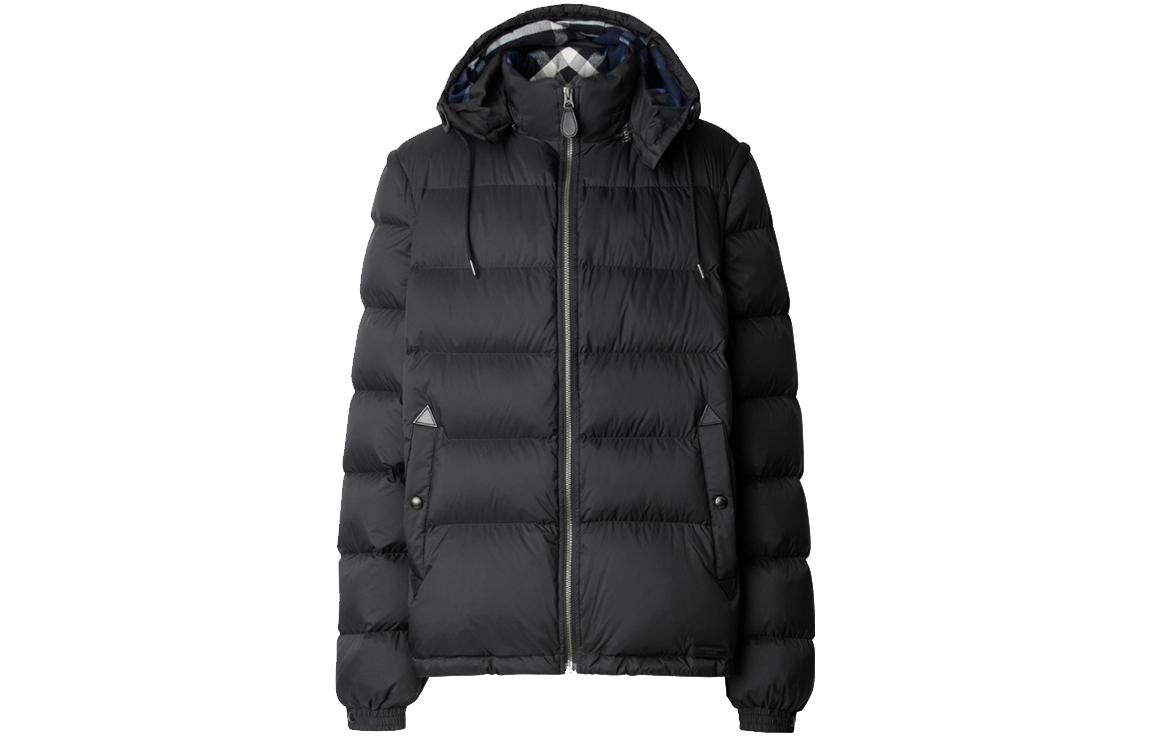 Burberry FW22  Black Detachable Hood Quilted Down Jacket 80475681 圖 2
