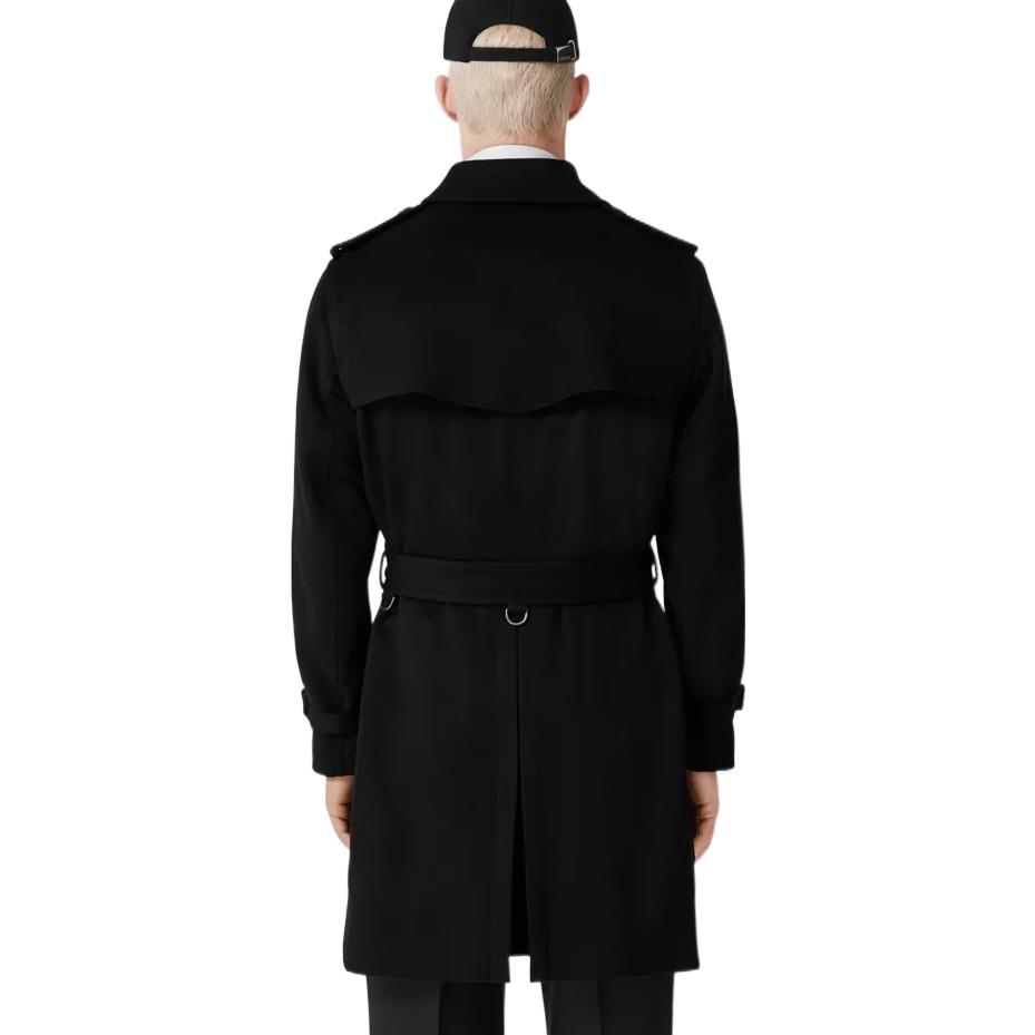 Purchase Burberry FW22  Black Double-Breasted Long Sleeve Coat. 80580221
