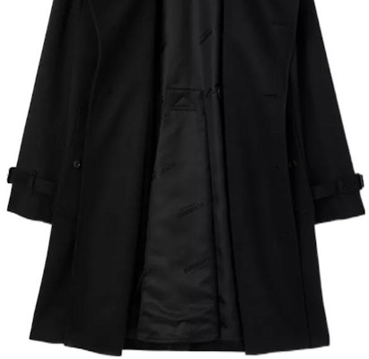 Burberry FW22 Black Double-Breasted Long Sleeve Coat. 80580221 Details for Burberry FW22 Black Double-Breasted Long Sleeve Coat. 80580221