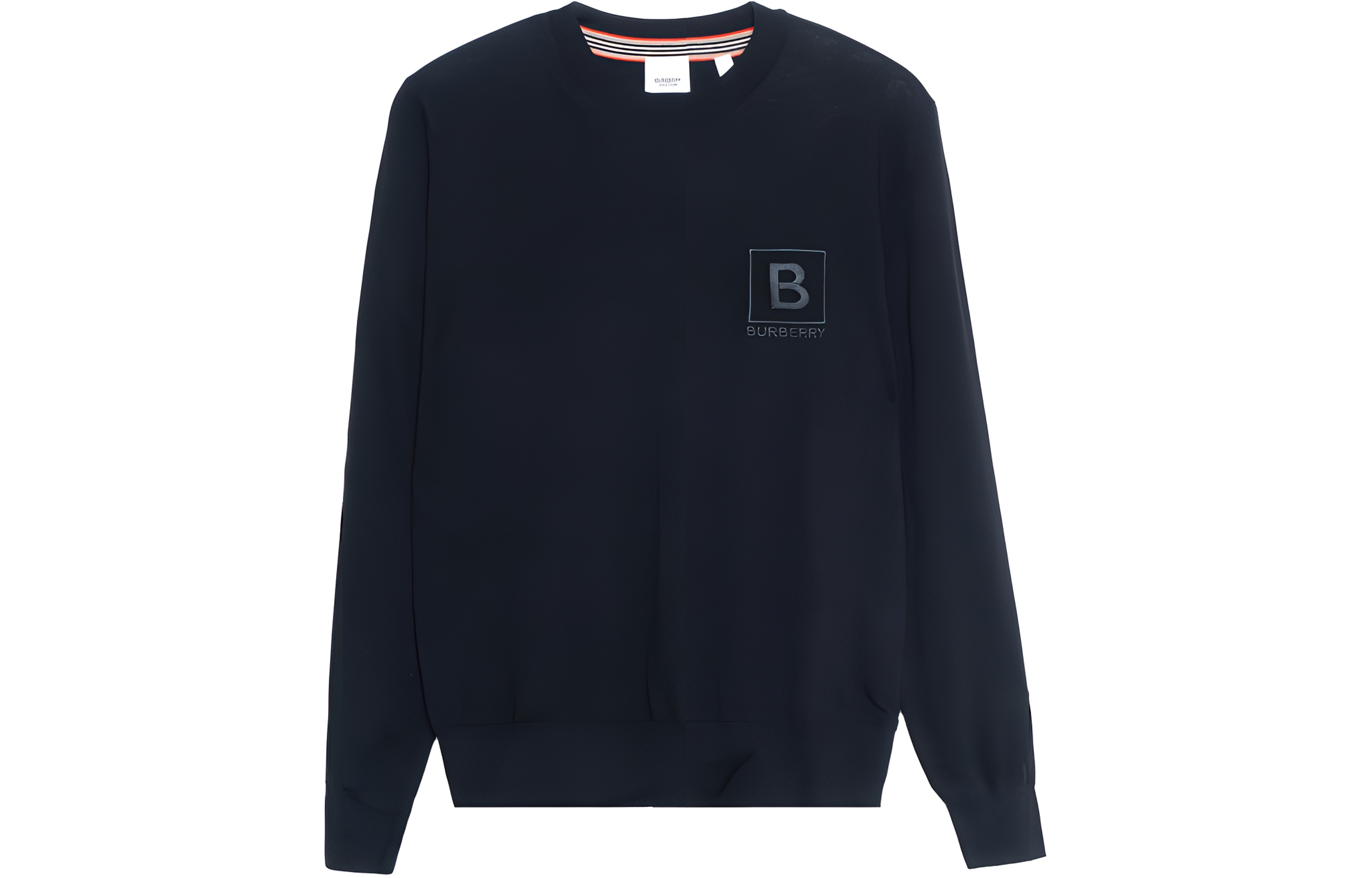 Burberry FW22  Black Embroidered Logo Crewneck Sweater. 80616731