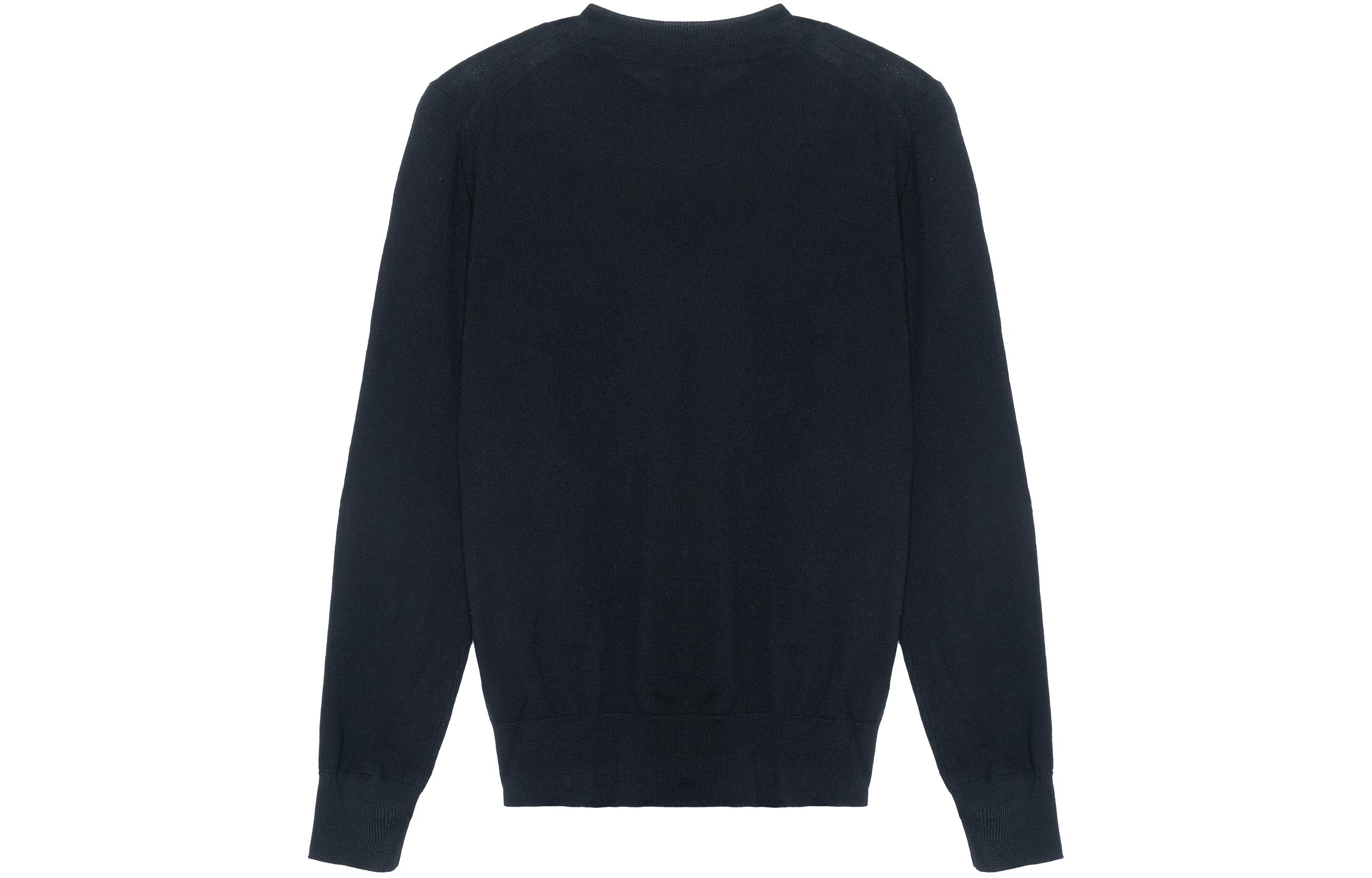 Burberry FW22  Black Embroidered Logo Crewneck Sweater. 80616731 圖 3