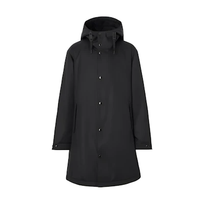 Burberry FW22 Black Hoodie Jacket with Back Print Design. 80582131