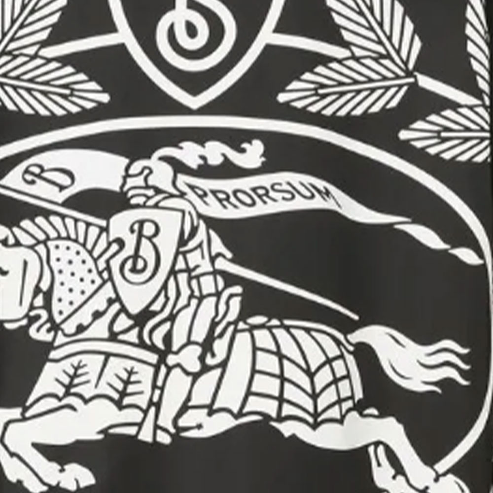 Shop Burberry FW22  Black Hoodie Jacket with Back Print Design. 80582131