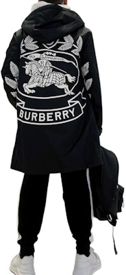 Burberry FW22 Black Hoodie Jacket with Back Print Design. 80582131 Details for Burberry FW22 Black Hoodie Jacket with Back Print Design. 80582131