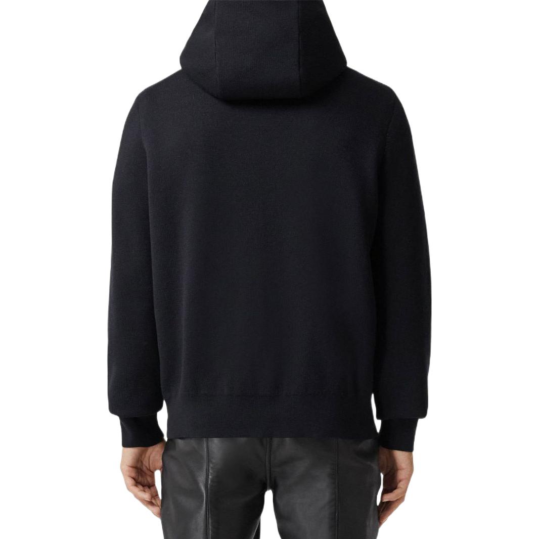 Burberry FW22  Black Hoodie with Logo Print and Lettering Design. 80643561 圖 4