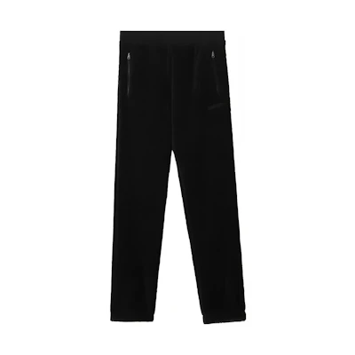 Burberry FW22 Black Jogger Pants with Solid Logo Embroidery Design. 80625341