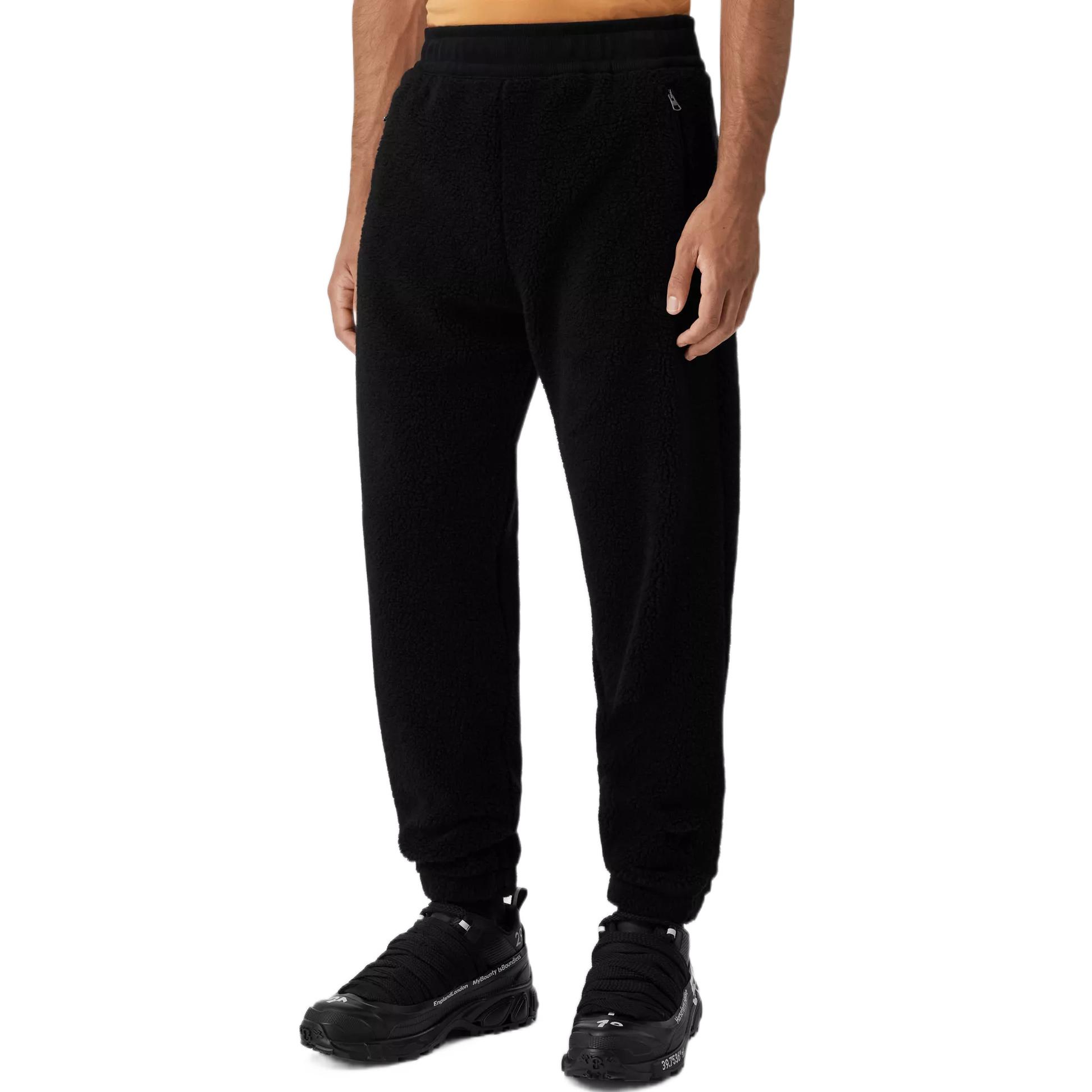 Purchase Pantalones Jogger Negros Burberry FW22 con Diseño Bordado de Logo Sólido. 80625341