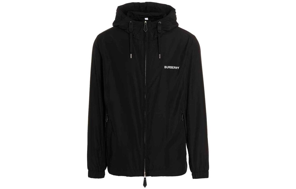 Burberry FW22  Black Letter Print Zip-Up Hoodie Jacket. 80544491 圖 2