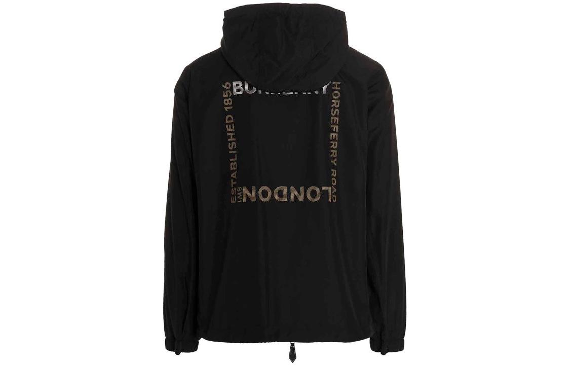 Burberry FW22  Black Letter Print Zip-Up Hoodie Jacket. 80544491 圖 3