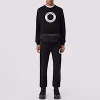 Purchase Burberry FW22 Black Logo Knit Jogger Sweatpants. 80607921