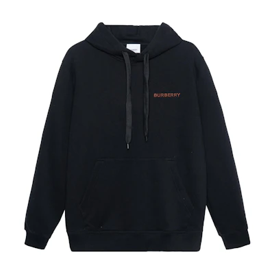 Burberry FW22 Black Logo Print Long Sleeve Casual Sweatshirt. 80575431