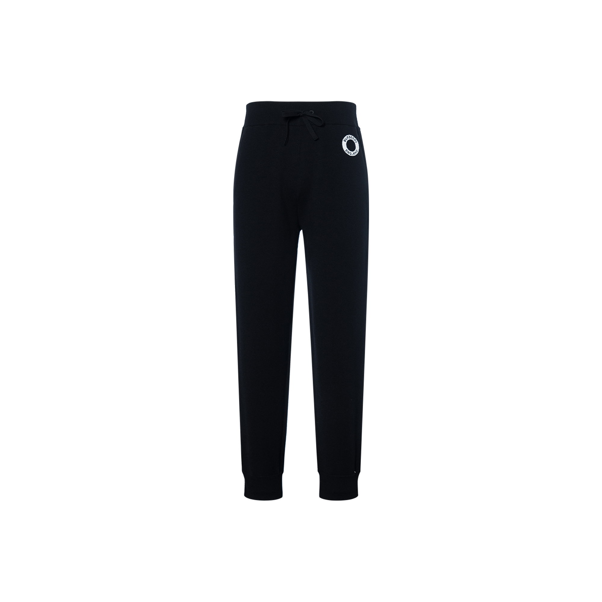 Burberry FW22  Black Logo Sweatpants with Elastic Waistband. 80587601