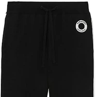 Cheap Burberry FW22 Black Logo Sweatpants with Elastic Waistband. 80587601