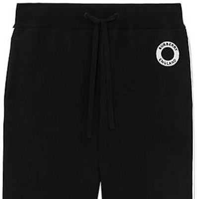 Burberry FW22 Seluar Sweat Hitam Logo dengan Pinggang Elastik. 80587601 Cheap Burberry FW22 Seluar Sweat Hitam Logo dengan Pinggang Elastik. 80587601