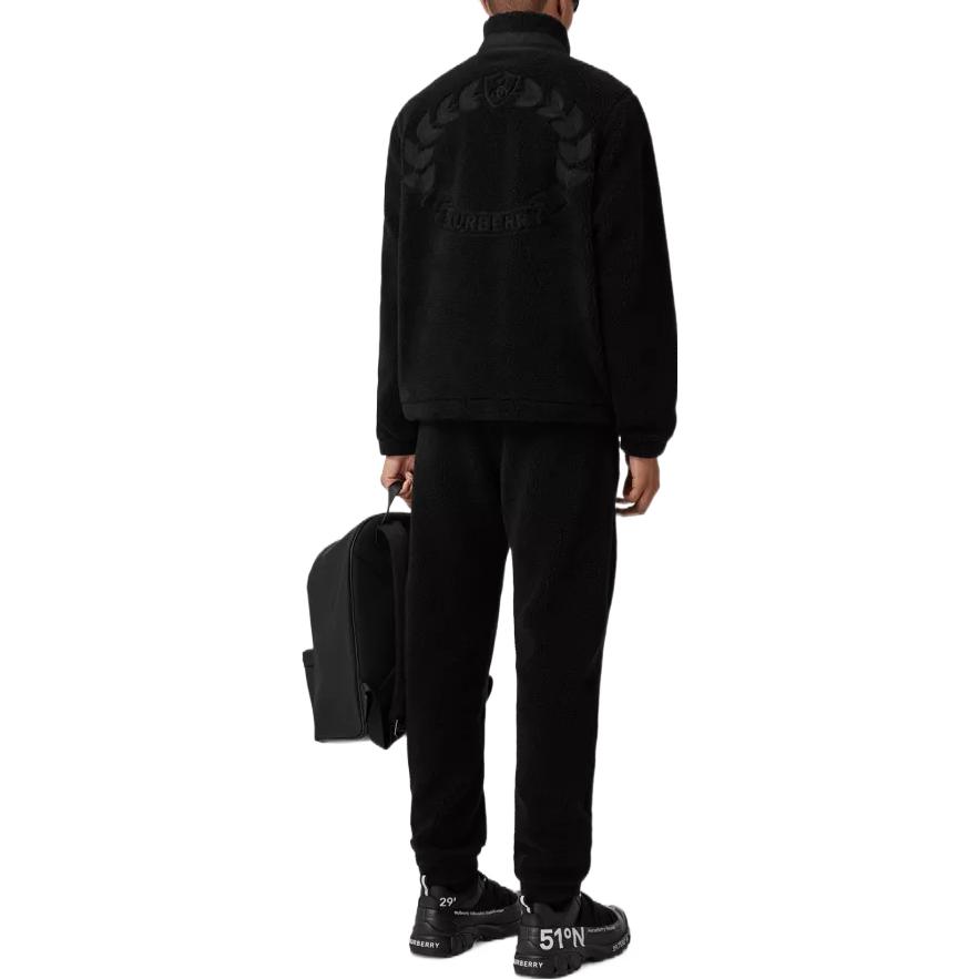 Details for 博柏利2022秋冬黑色长袖外套饰刺绣橡叶徽章 80628141