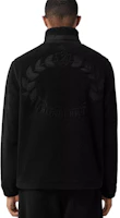 Sizing Burberry FW22 Jaket Lengan Panjang Hitam dengan Badge Daun Oak Bordir 80628141