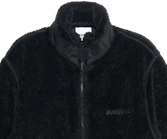 Cheap Burberry FW22 Jaket Lengan Panjang Hitam dengan Badge Daun Oak Bordir 80628141